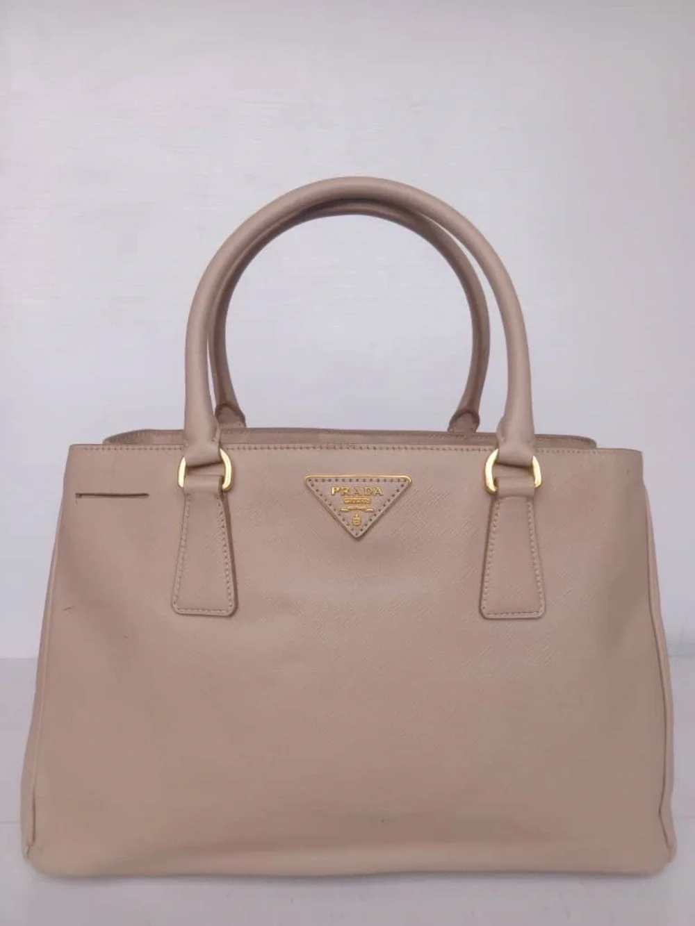 Prada Beige Saffiano Tote with Gold Hardware - Picture 7 of 13